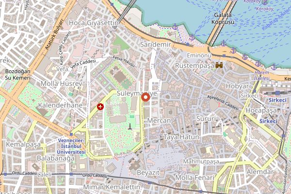 Map showing Pandeli Lokantası in Istanbul
