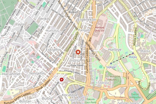 Map showing Cookistan Istanbul Cooking Classes in Istanbul