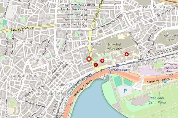 Map showing Develi1912 Samatya in Istanbul