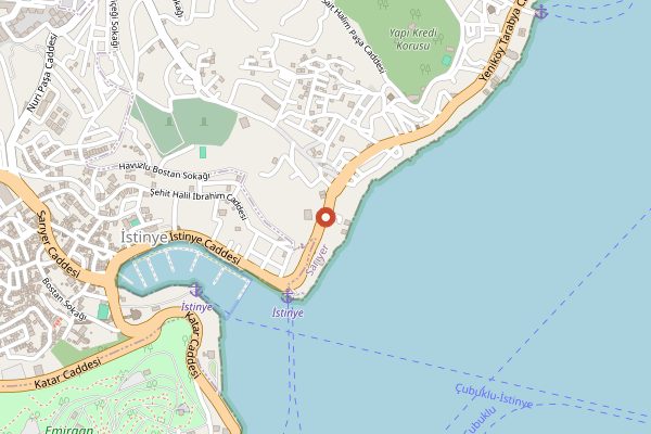 Map showing Apartıman Yeniköy in Istanbul