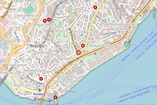 Map showing Nicole in Istanbul