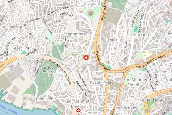 Map showing Turk Fatih Tutak in Istanbul