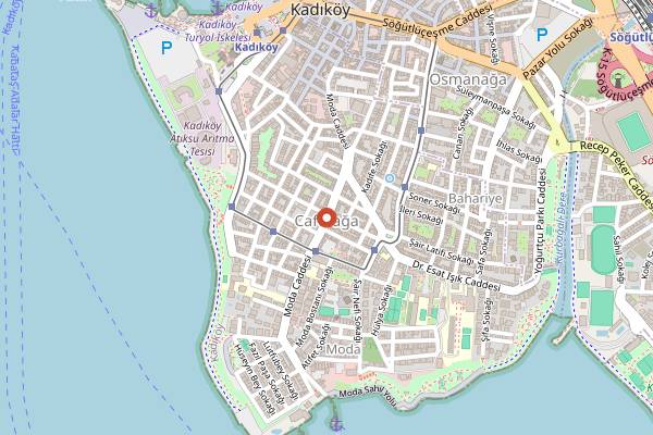 Map showing Arkaoda in Istanbul