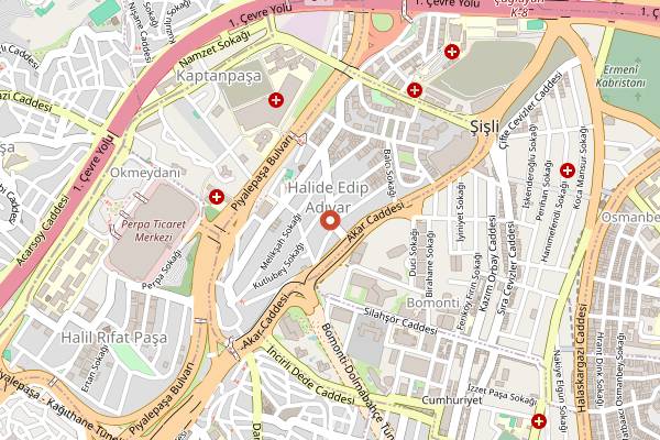 Map showing Babylon in Istanbul