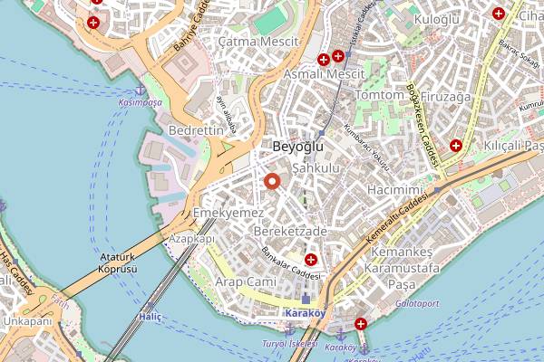 Map showing Sensus Wine Boutique in Istanbul