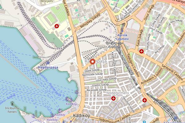 Map showing The Badau in Istanbul