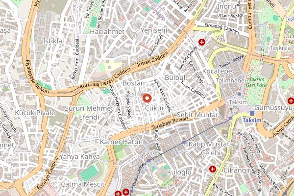 Map showing Boncuk in Istanbul