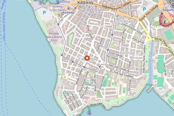 Map showing Çiya Kebap in Istanbul
