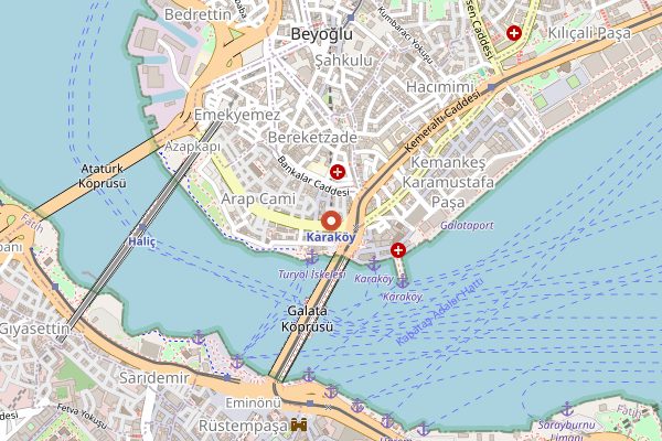 Map showing Tarihi Karaköy Balıkçısı in Istanbul