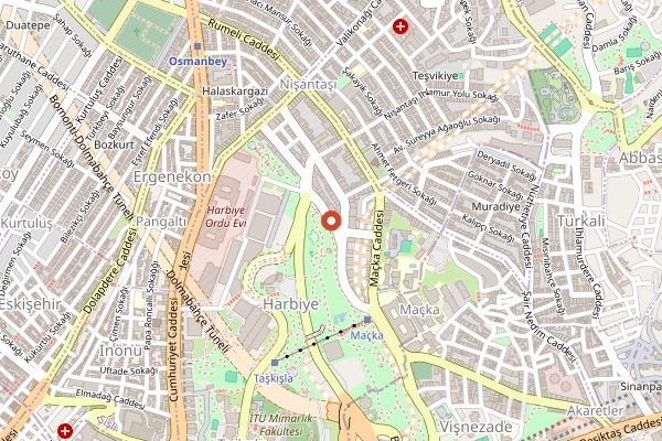 Map showing Foxy Nişantaşı in Istanbul
