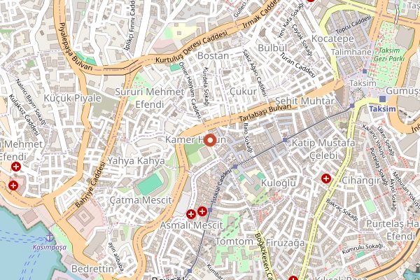 Map showing Pano Şarap Evi in Istanbul