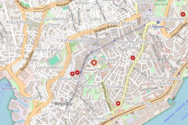 Map showing Solera Winery in Istanbul