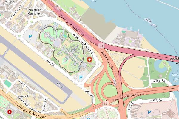 Map showing Cooper's Gastrobar in Abu Dhabi