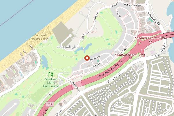 Map showing Hamilton's Gastropub in Abu Dhabi