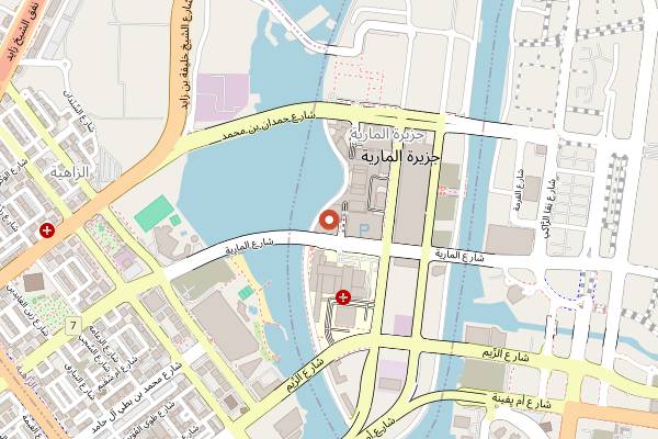 Map showing Hidden Bar in Abu Dhabi