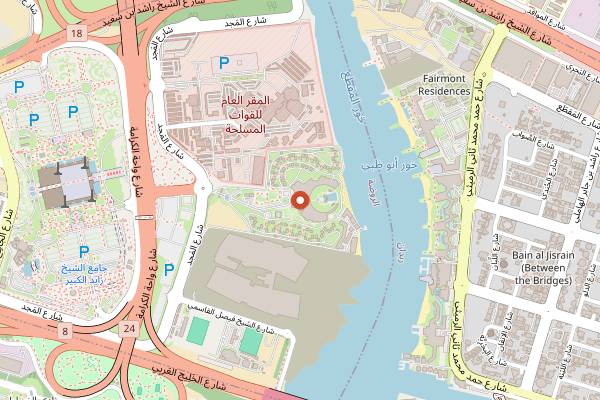 Map showing Sorso in Abu Dhabi