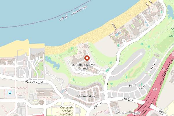 Map showing The Manhattan Lounge in Abu Dhabi
