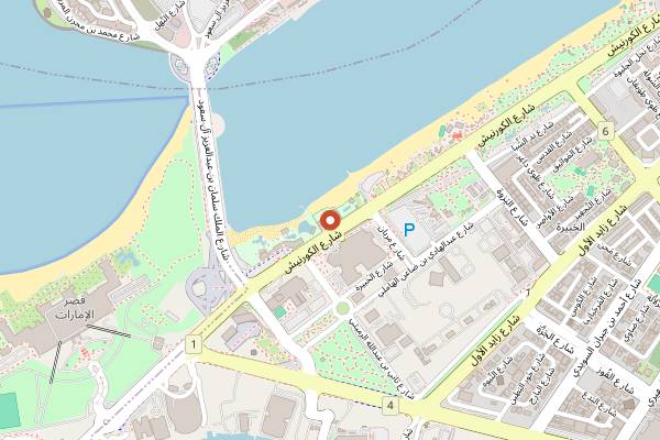 Map showing The St. Regis Bar in Abu Dhabi