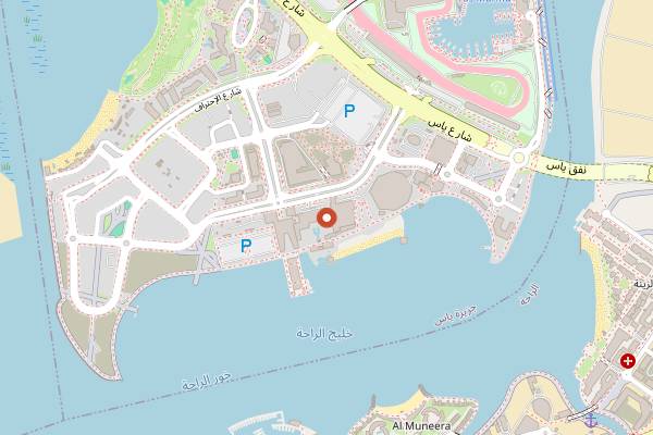 Map showing Nuri Grill & Bar in Abu Dhabi