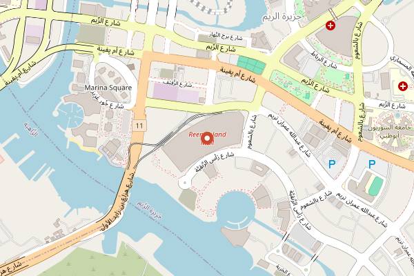 Map showing Cafe Bateel in Abu Dhabi