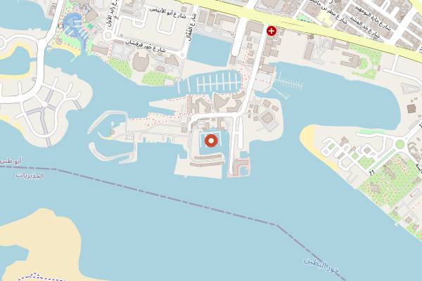 Map showing No. FiftySeven Boutique Cafe in Abu Dhabi