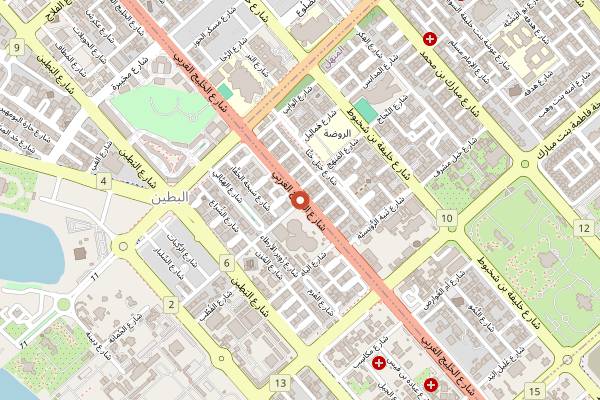 Map showing Parallel Cafe in Abu Dhabi