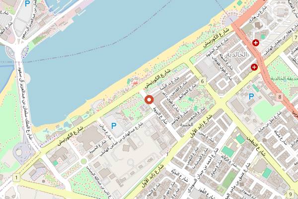 Map showing Al Dhafra Restaurant in Abu Dhabi