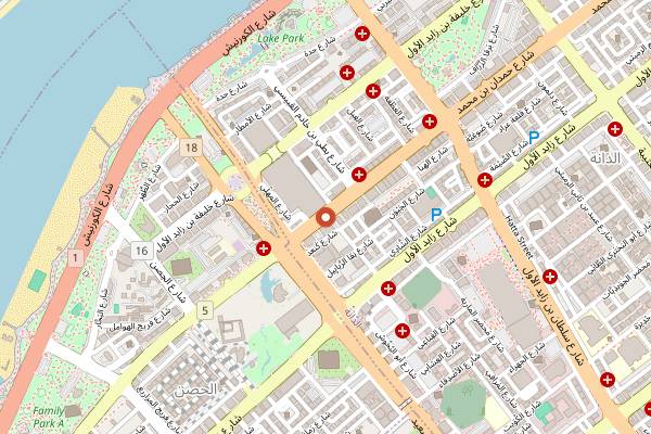 Map showing Payyannur Restaurant in Abu Dhabi