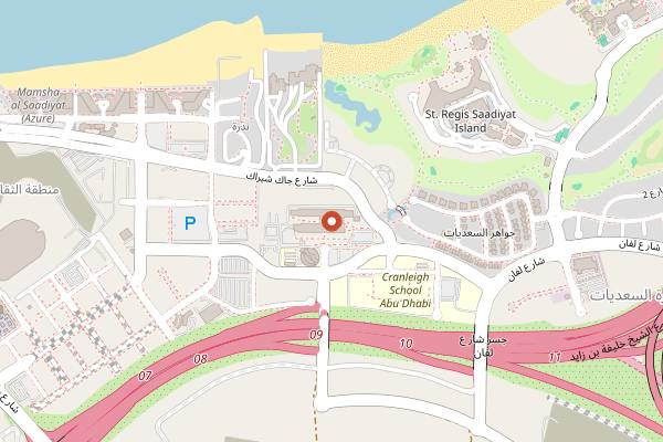 Map showing Taparelle in Abu Dhabi