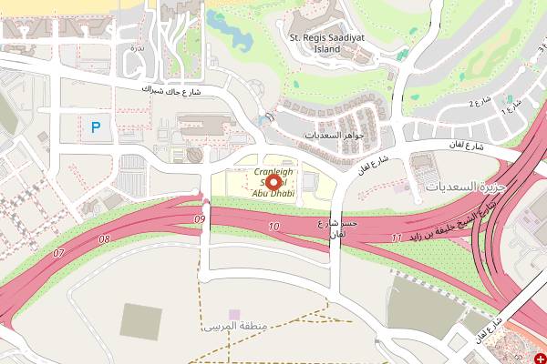 Map showing Blacksmith Coffee Company in Abu Dhabi