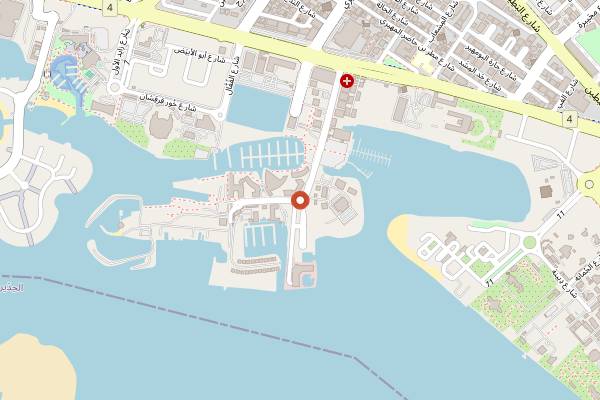 Map showing Gluway in Abu Dhabi