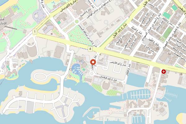 Map showing Salam Bombay Vegetarian Restaurant in Abu Dhabi