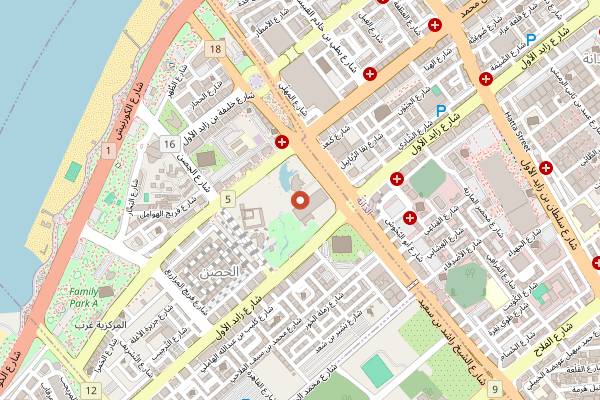 Map showing Erth in Abu Dhabi