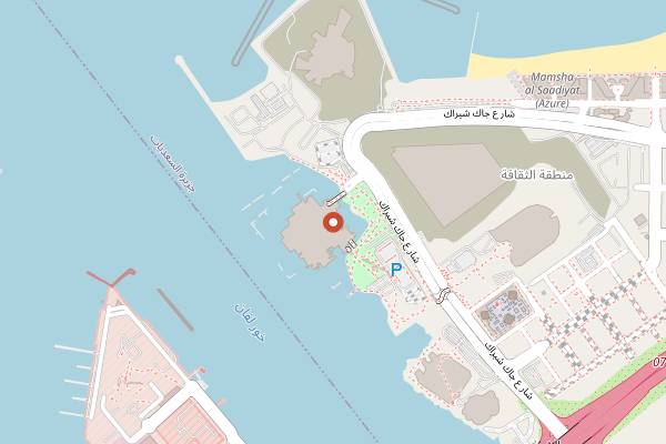 Map showing Fouquet's Abu Dhabi in Abu Dhabi