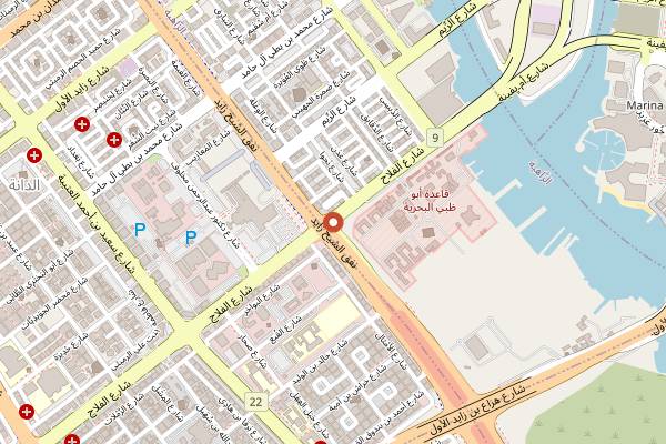 Map showing Dubai Special Kabab Grills in Abu Dhabi