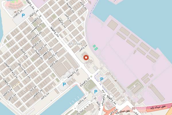 Map showing Mina Creamery in Abu Dhabi