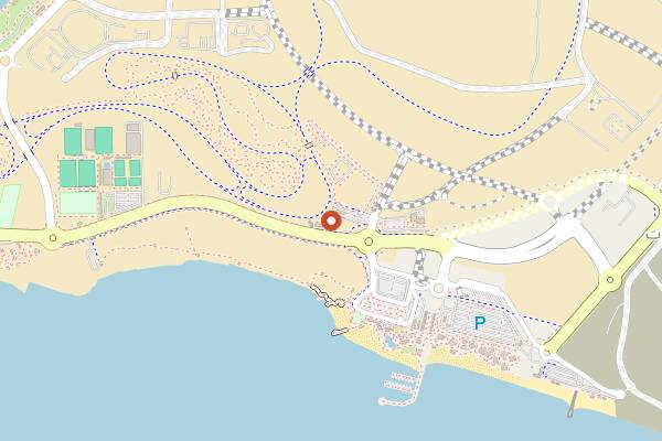 Map showing Dot's Cafe in Abu Dhabi