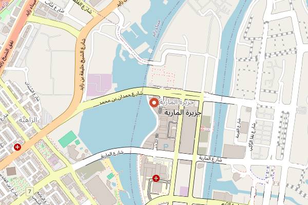 Map showing Saikindo in Abu Dhabi