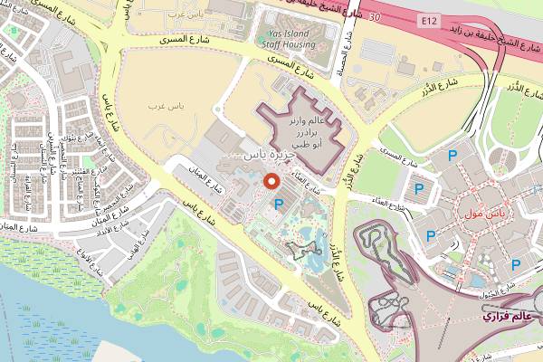 Map showing The Overlook in Abu Dhabi