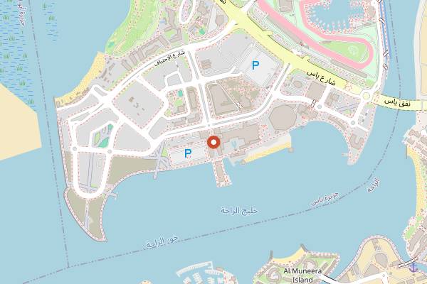Map showing WHITE Abu Dhabi in Abu Dhabi