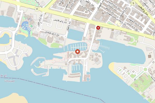 Map showing 3Fils Abu Dhabi in Abu Dhabi