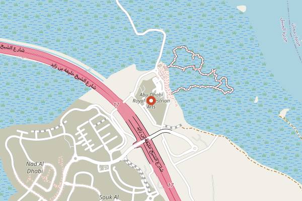 Map showing Falwa in Abu Dhabi