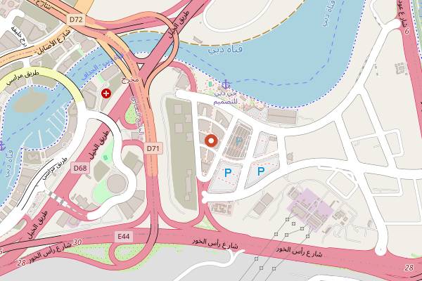 Map showing Bageri Form in Dubai