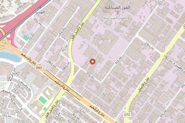 Map showing Birch Bakery in Dubai