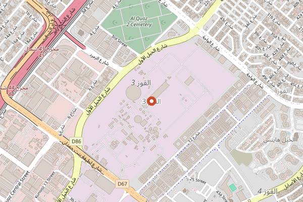 Map showing Laughing Bread Bakery in Dubai