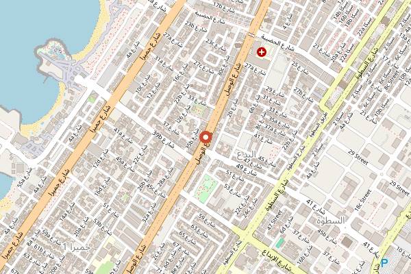 Map showing Tonton Bakes in Dubai