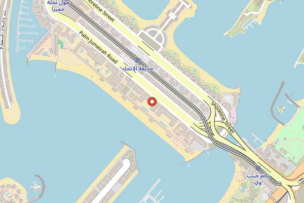 Map showing Above Eleven in Dubai