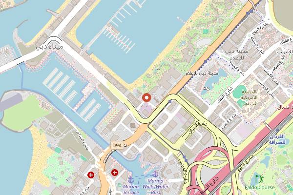 Map showing Attiko in Dubai