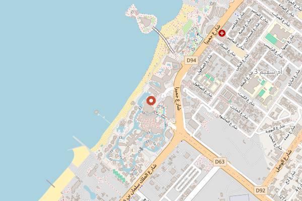 Map showing Bahri Bar in Dubai
