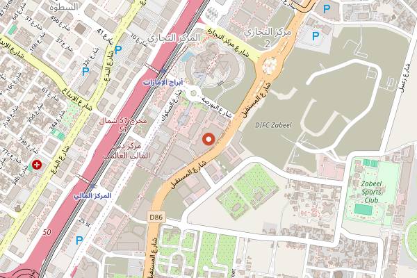 Map showing Luna in Dubai